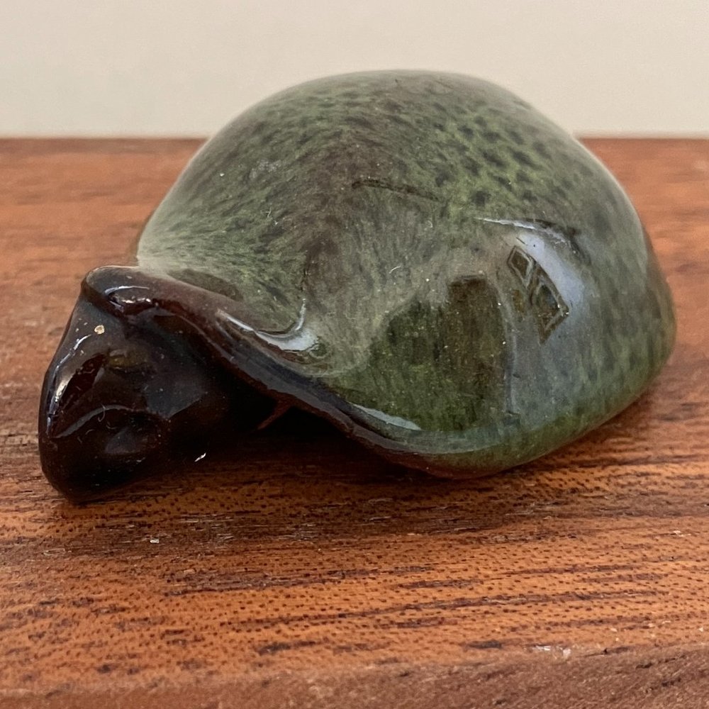 Glazed Pottery Turtles - Set of 4 - Vintage - Picture 4 of 8